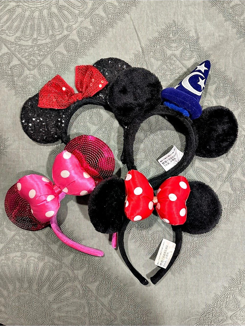 Disney Parks Mouse Ears Character Headbands Lot